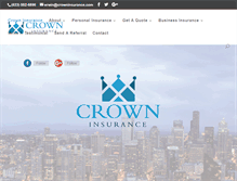 Tablet Screenshot of crowninsurance.com